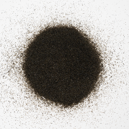 arena negra para decoración rústica