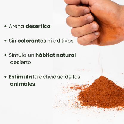 arena roja para suculentas y cactus