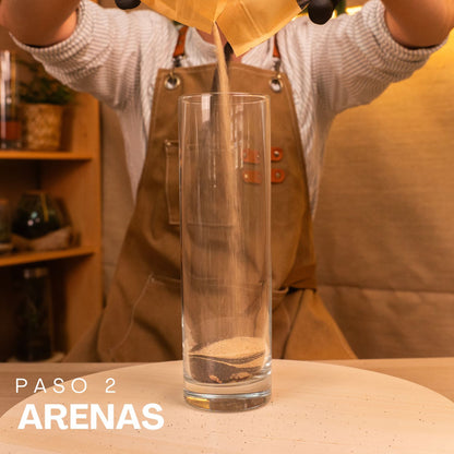 guía paso a paso en taller de terrarios
